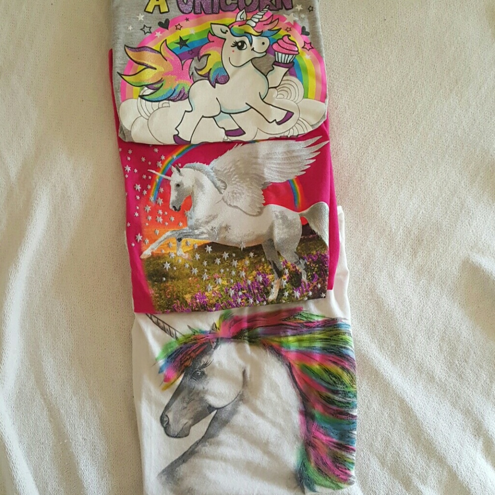 Girls extra large unicorn shirts