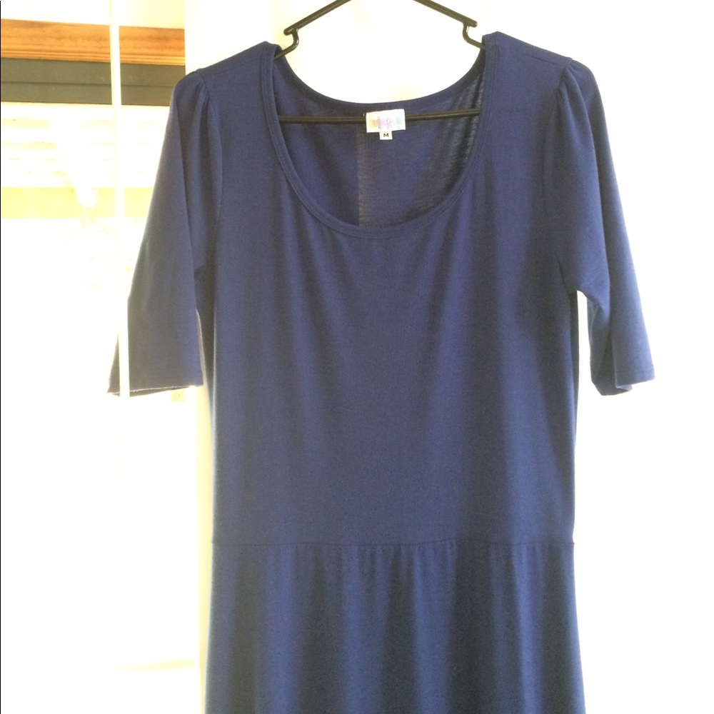 Lularoe Ana maxi dress in solid NAVY ❤ Medium