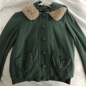 Marc Jacobs quilted bomber hooded jacket