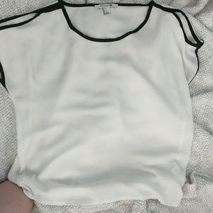 Top, all white with black details