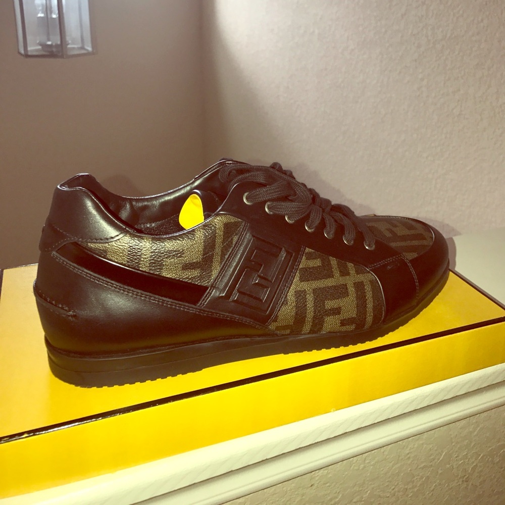Never worn classic Fendi Sneakers. BRAND NEW!