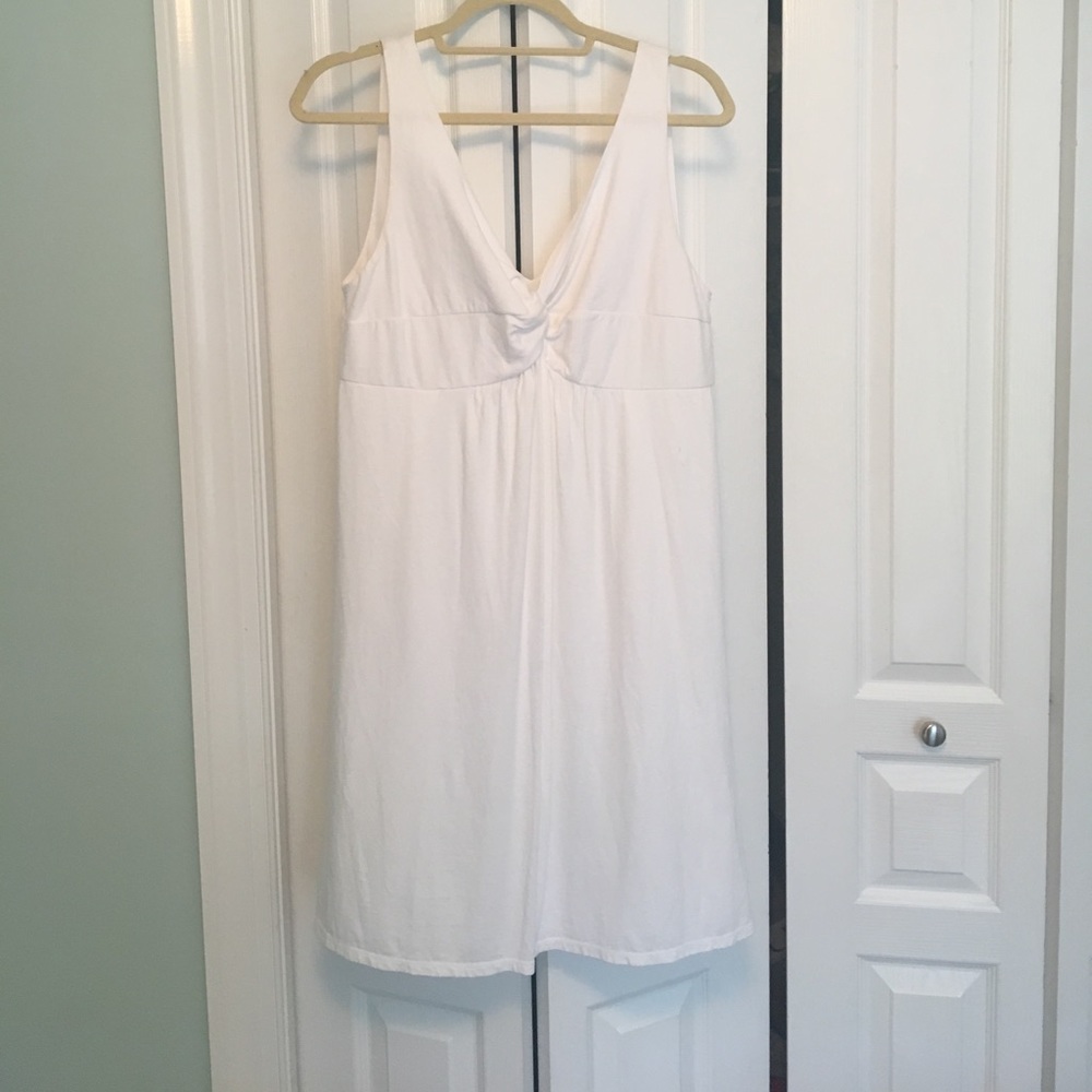 Breezy and light white LOFT dress. Size L