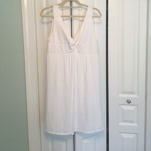 Breezy and light white LOFT dress. Size L