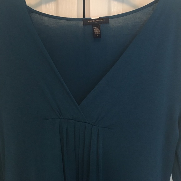 Banana Republic Teal Shirt. Size M - Picture 2 of 2
