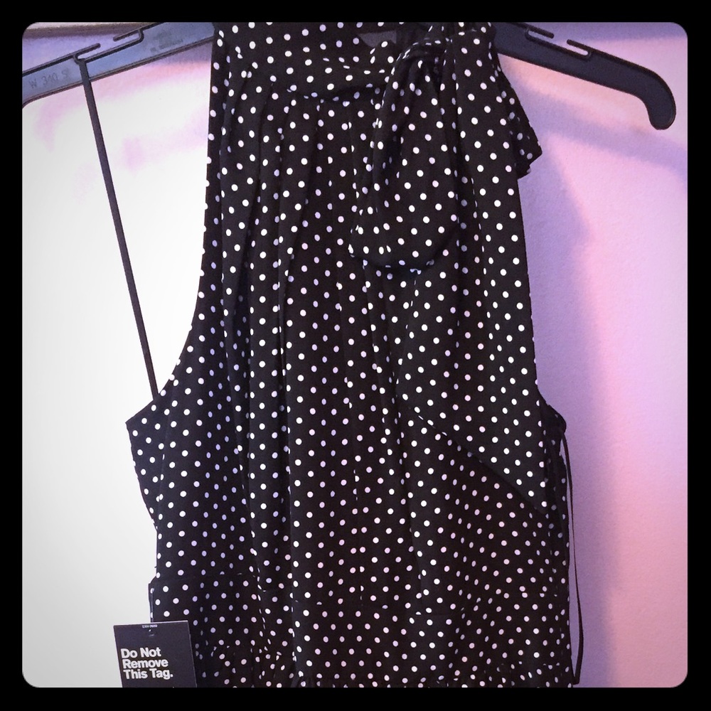 Chiffon high neck tie express dress