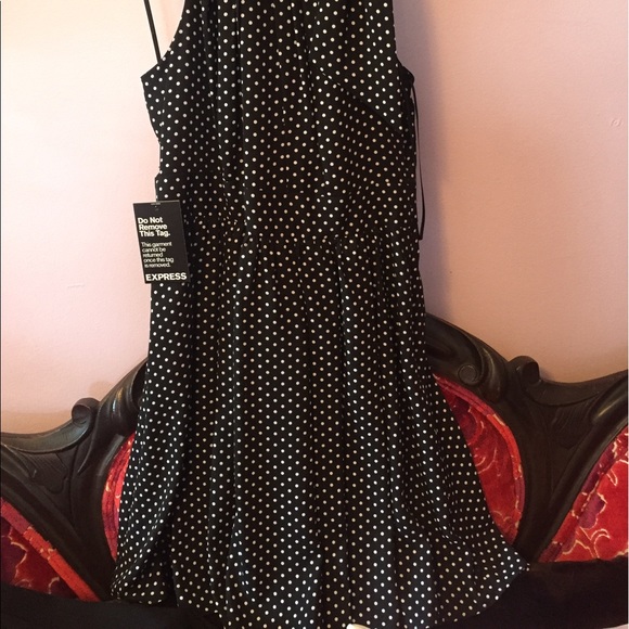 Chiffon high neck tie express dress - Picture 4 of 5