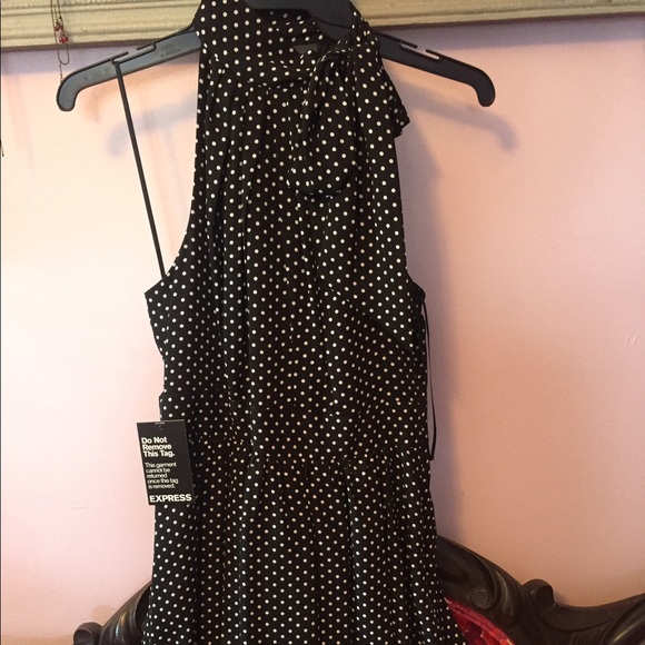 Chiffon high neck tie express dress - Picture 5 of 5