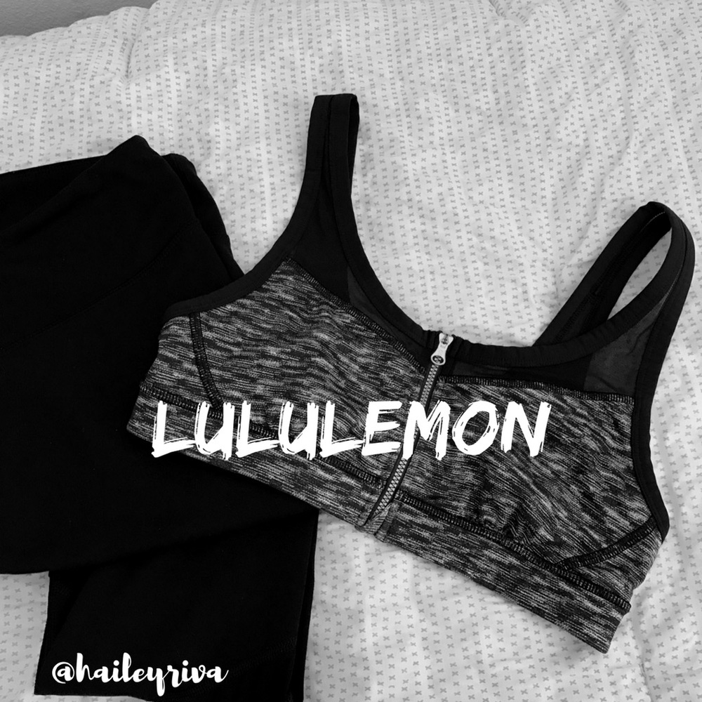 Lululemon Drop It Like It's Hot zip Sports Bra