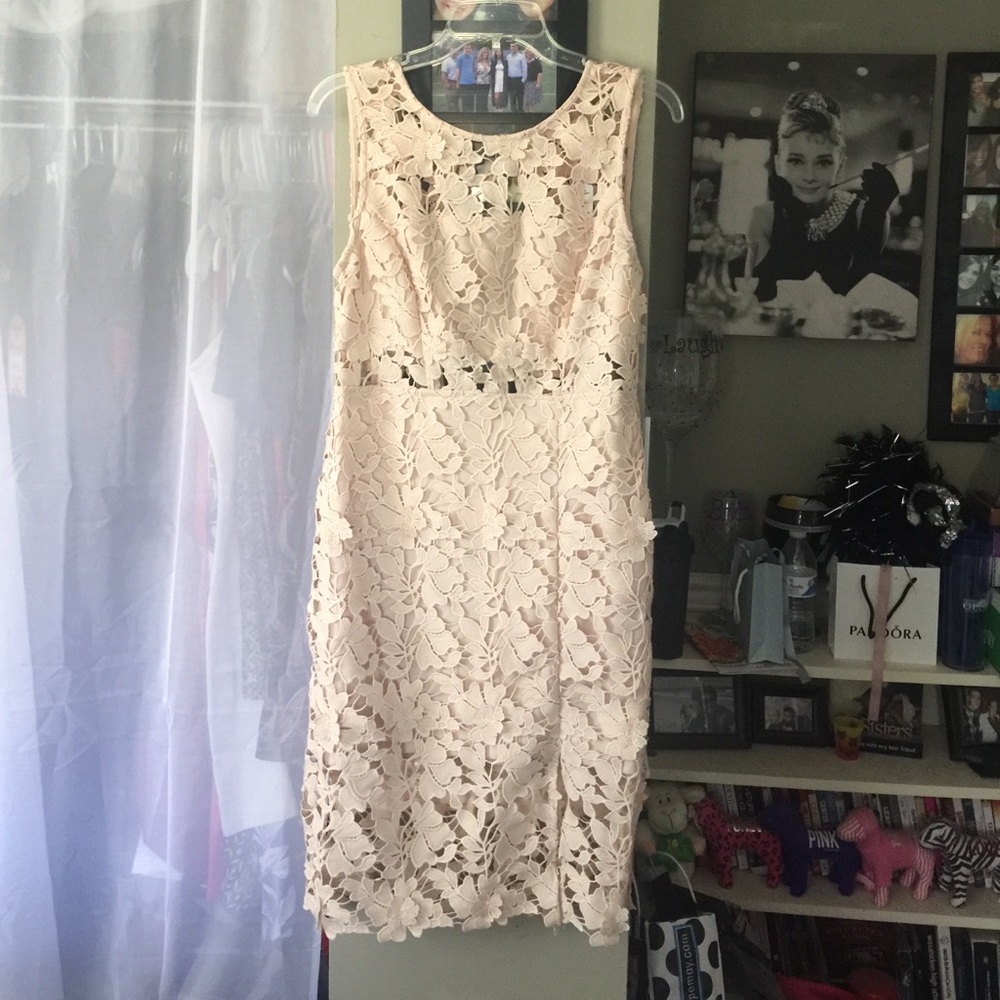 Nude Lace Dress