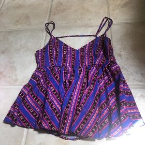 Tribal print tank