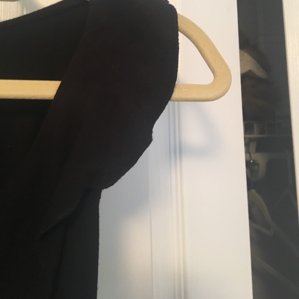 Black cotton ruffled dress. Size M