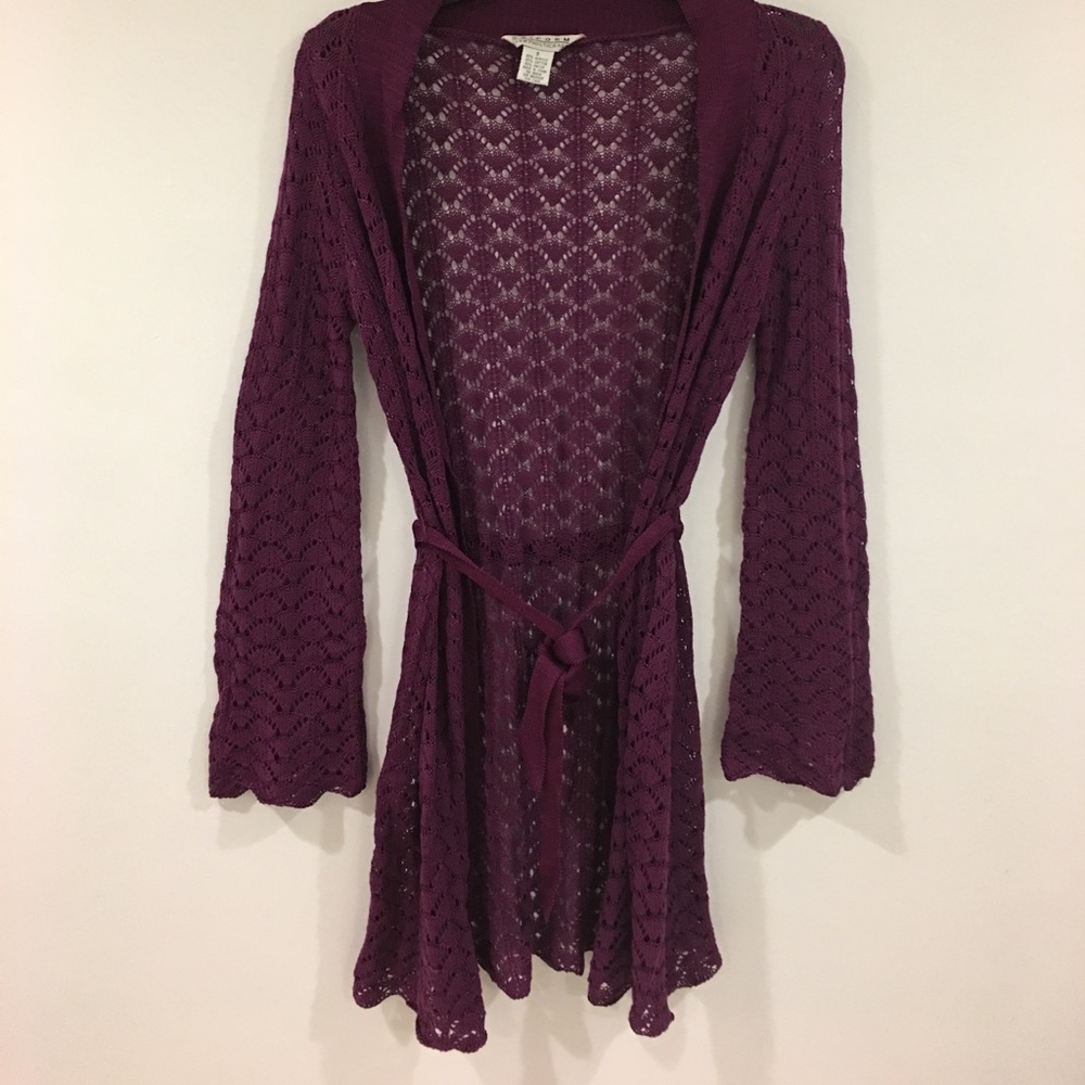 Long lace sweater