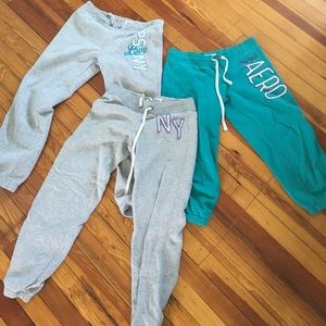 3 crop sweat pants