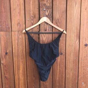 American Apprel Nylon Tricot High-Cut One-Piece