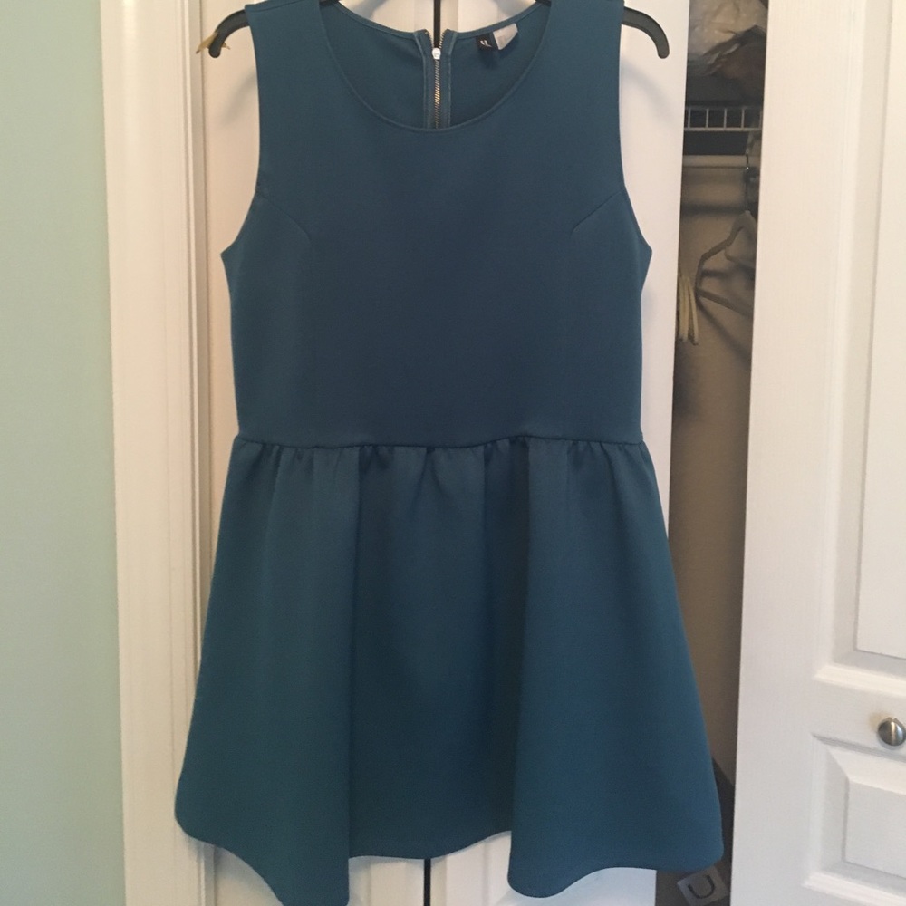 Divided for H&M teal dress. Size  L