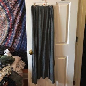 Grey Full Length Skirt