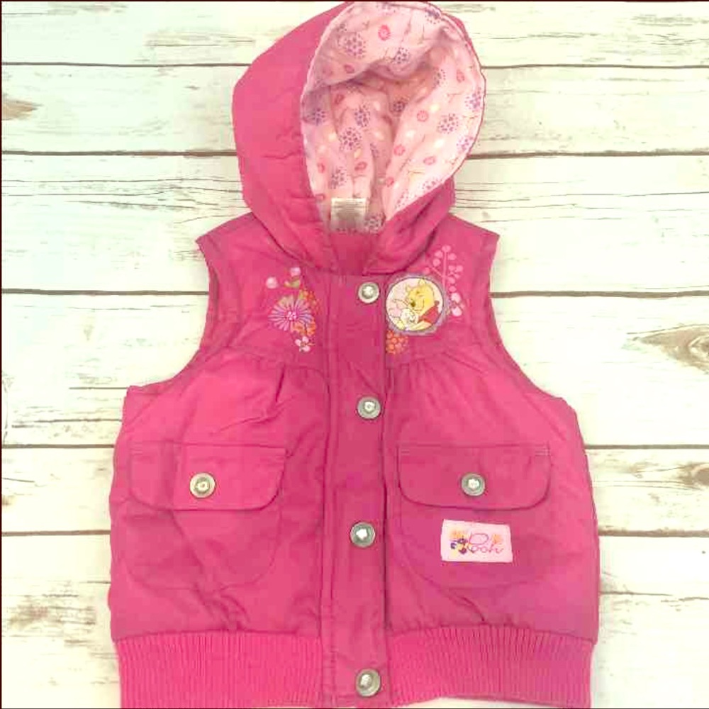 Winnie the Pooh 12 month puff vest baby girl
