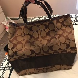 Large Coach tote bag