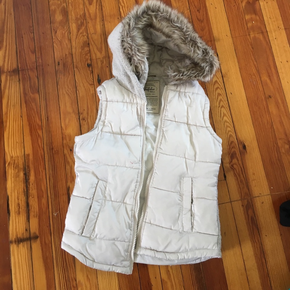 Winter vest. Back is knit.