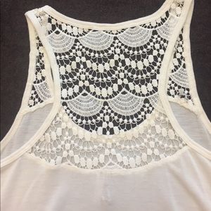 High low White gorgeous sleeveless blouse