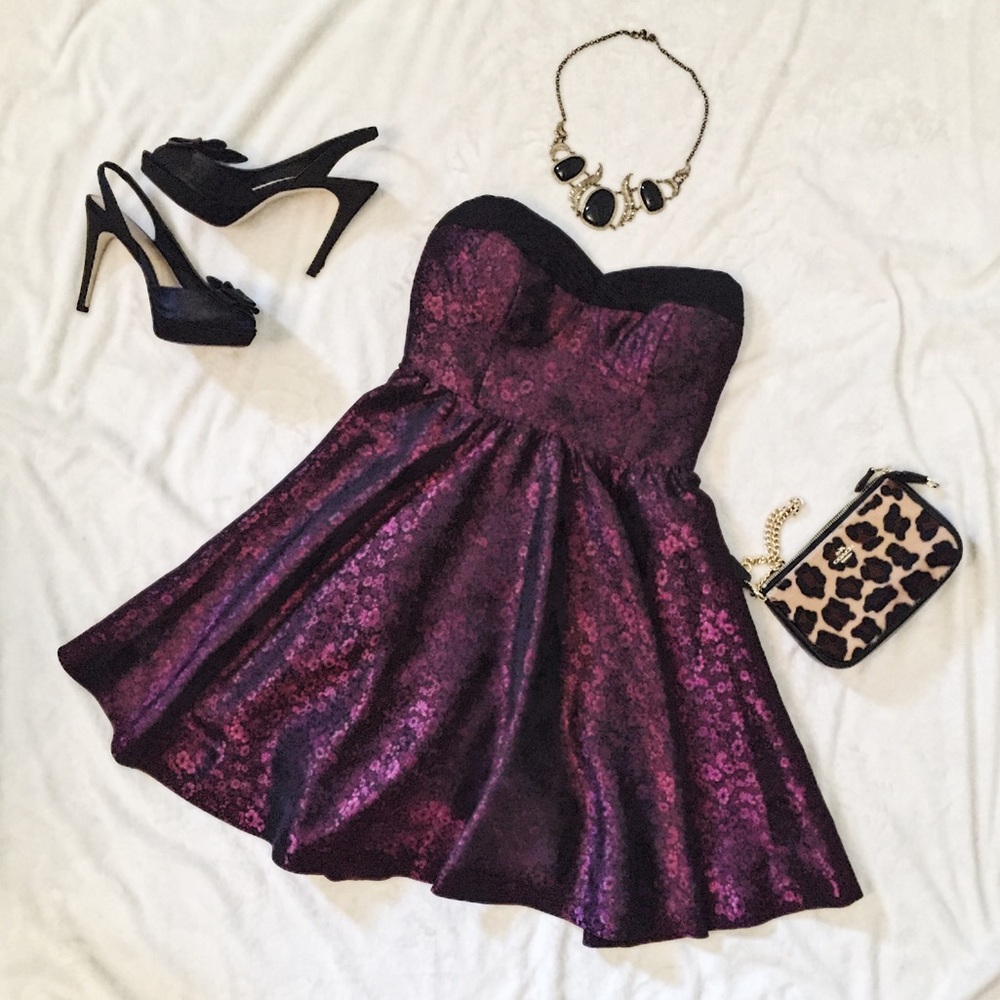Sold Anthropologie Jaquard Bustier Dress