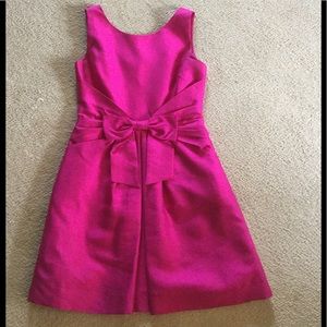 Kate spade knee length silk dress Magenta
