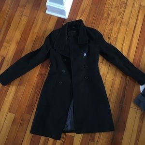 Long black ZARA coat