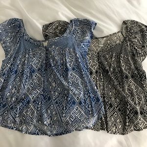 Two Forever 21 Sleeveless Blouses