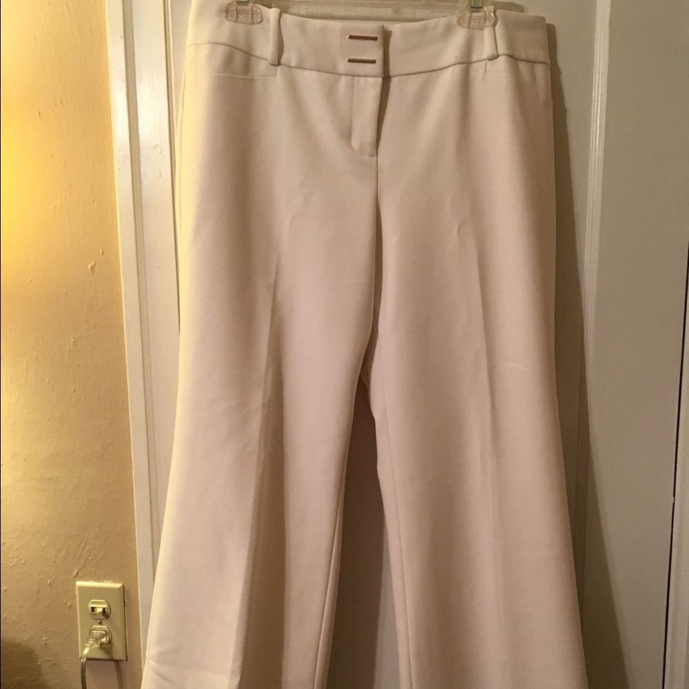 Winter white "Liv" pants from The Limited