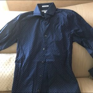 Navy blue express dress shirt