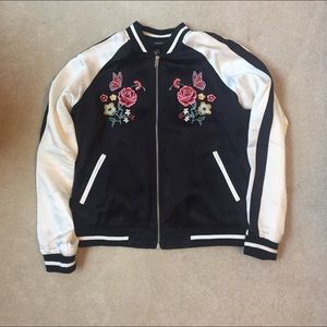 Forever 21 Floral Bomber