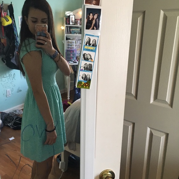 Mint Spring Dress - Picture 2 of 3