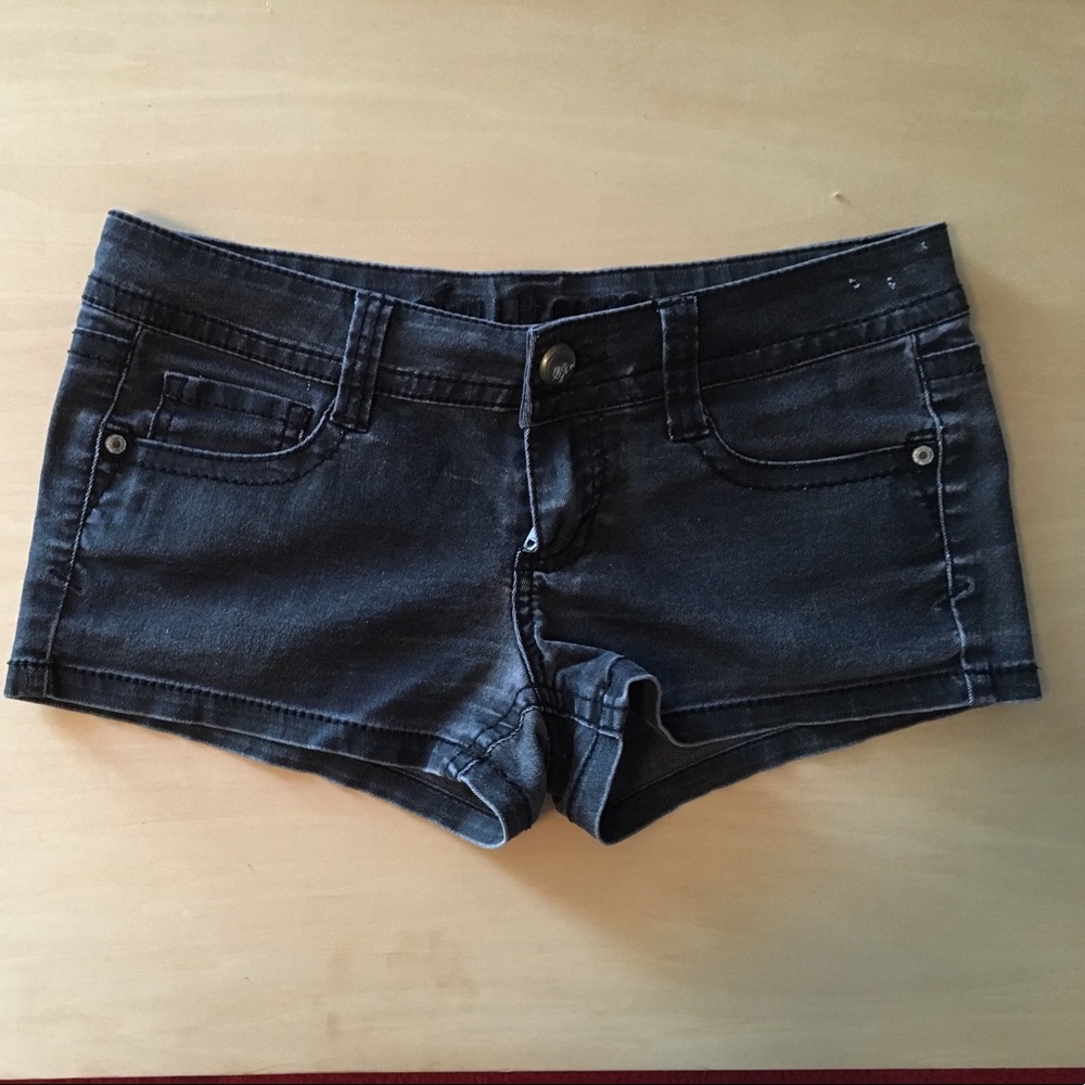 Faded black shorts