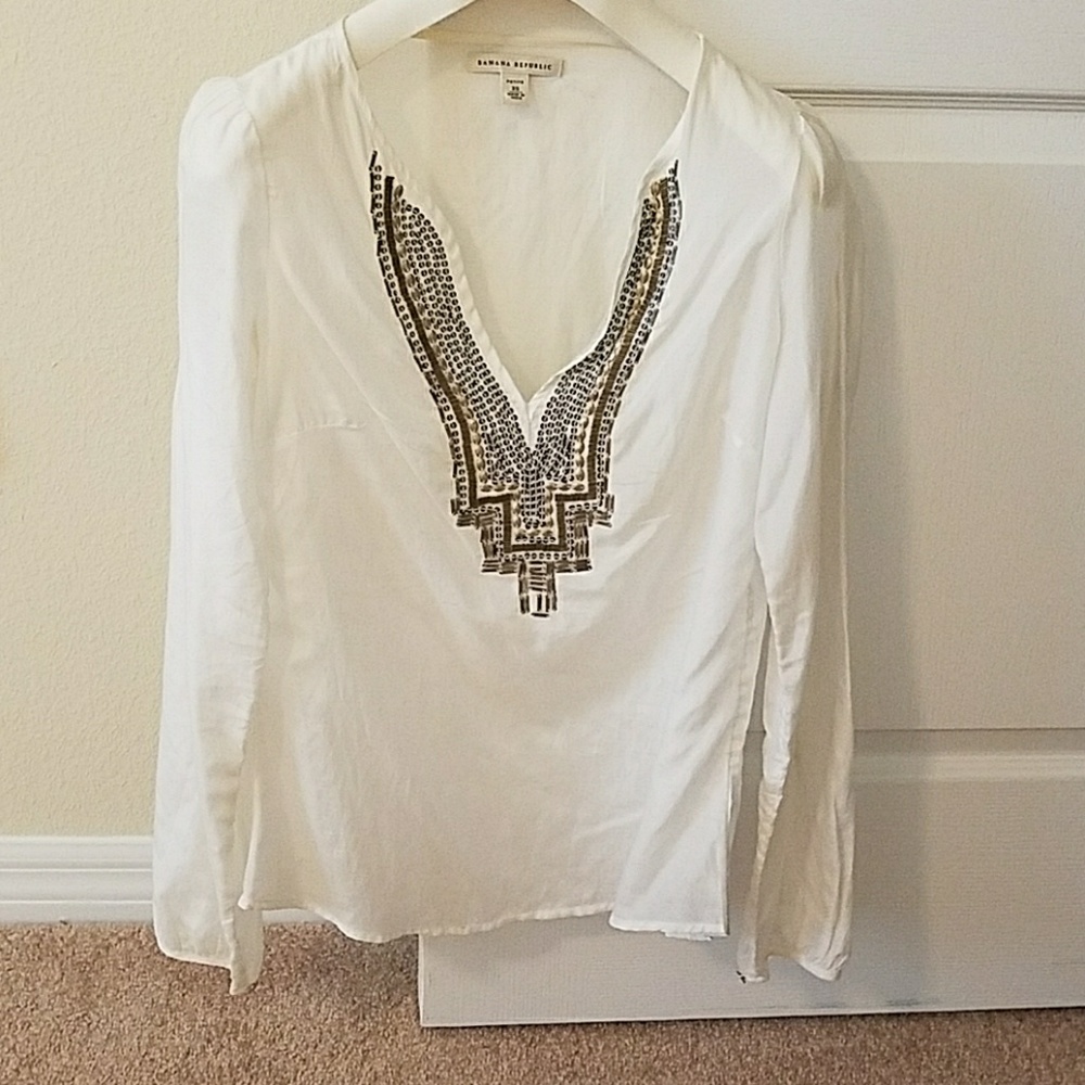 Banana republic silk top