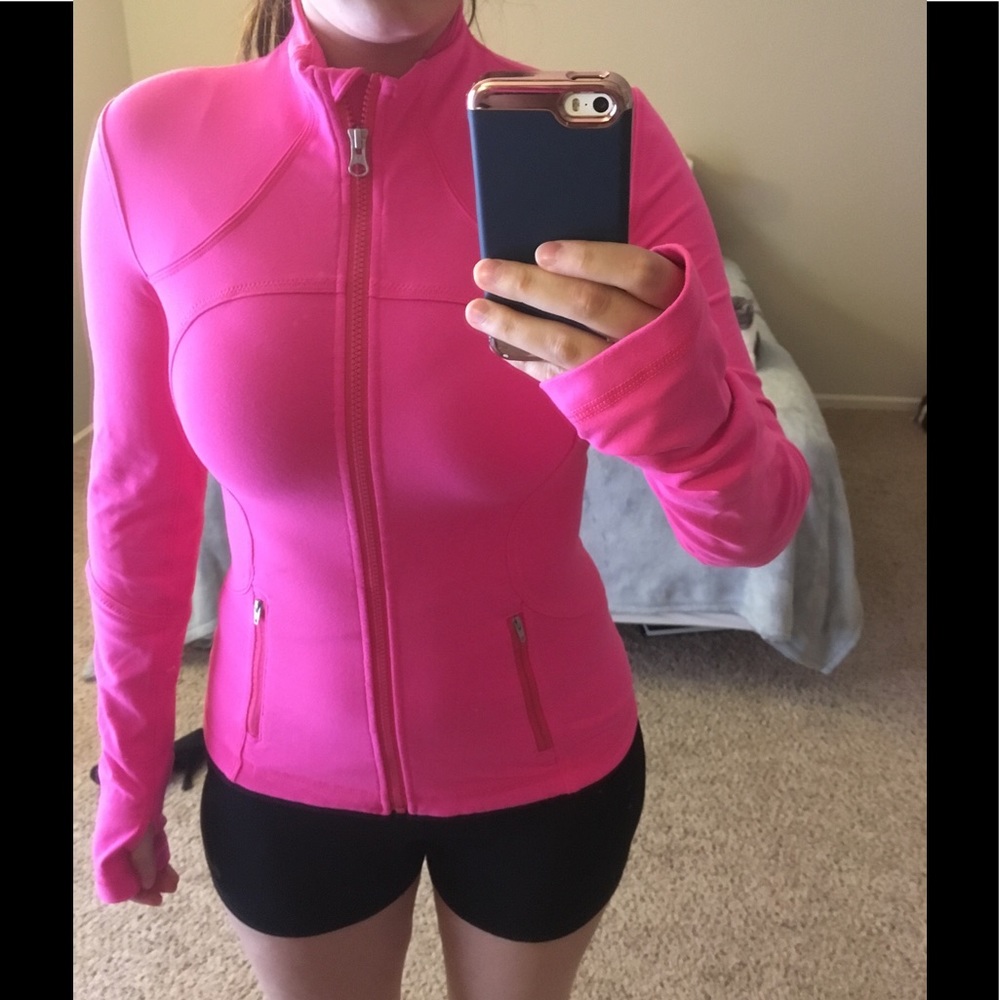 Hot pink lululemon define jacket