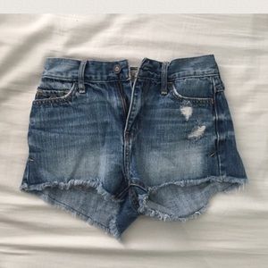 High Waisted Denim Shorts