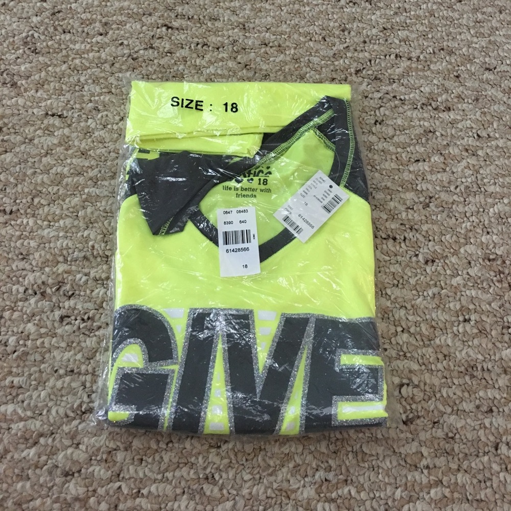 Bright yellow long sleeve