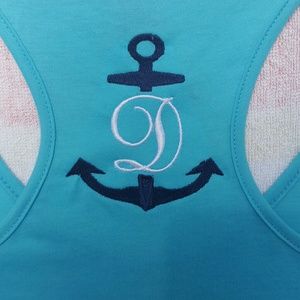 Women's monogram racerback t-shirt. NWT