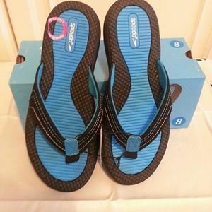 Speedo Sport 8 Sandal Black Turquoise NIB