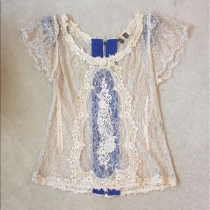 Fei / Anthropologie Lace Top