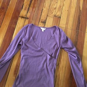 Lavender long sleeve shirt
