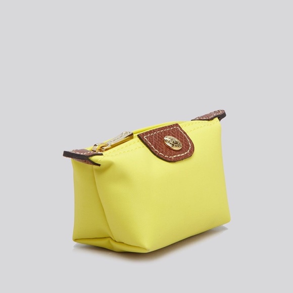 Longchamp Accessories - Longchamp Mini Zip Yellow Coin Purse Authentic