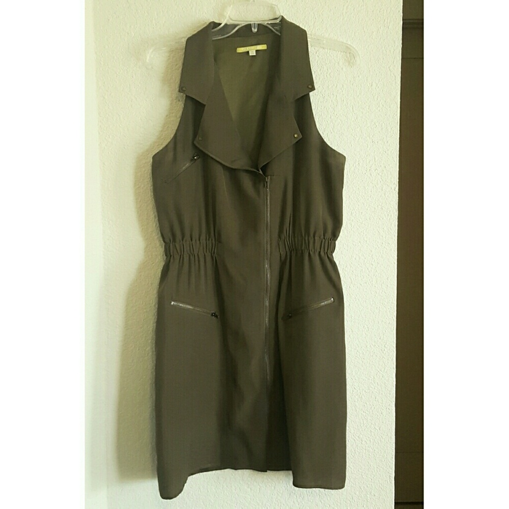 Gianni Bini green dress with zippers
