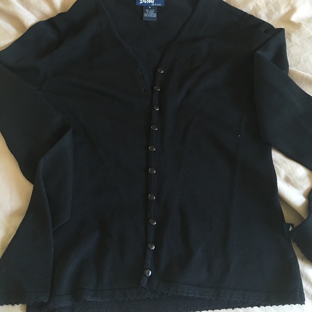 Bisou jeans black cardigan