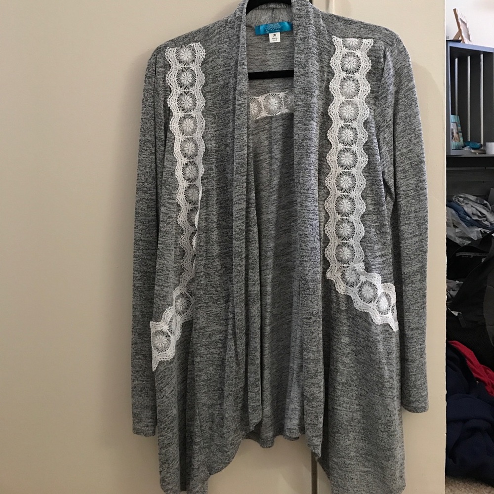 Lightweight Lace Detail Sweater