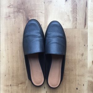 Urban outfitters black loafer mules