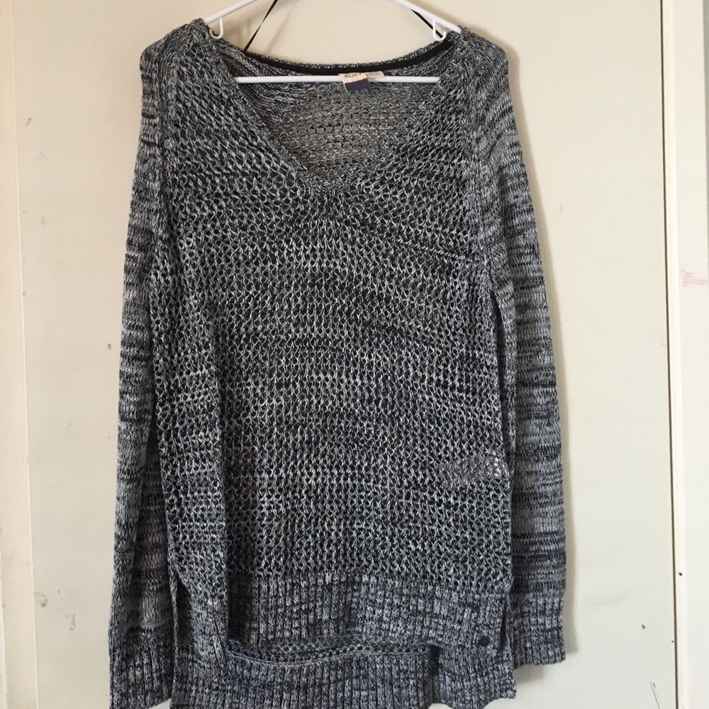 Oversize woven sweater