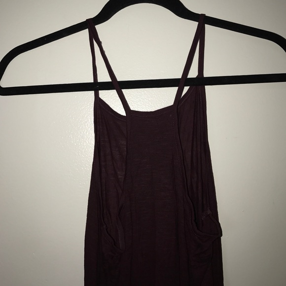 FOREVER 21 Racerback Strap Dress, Maroon/Red Color - Picture 3 of 4
