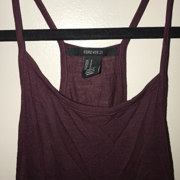 FOREVER 21 Racerback Strap Dress, Maroon/Red Color - Picture 4 of 4