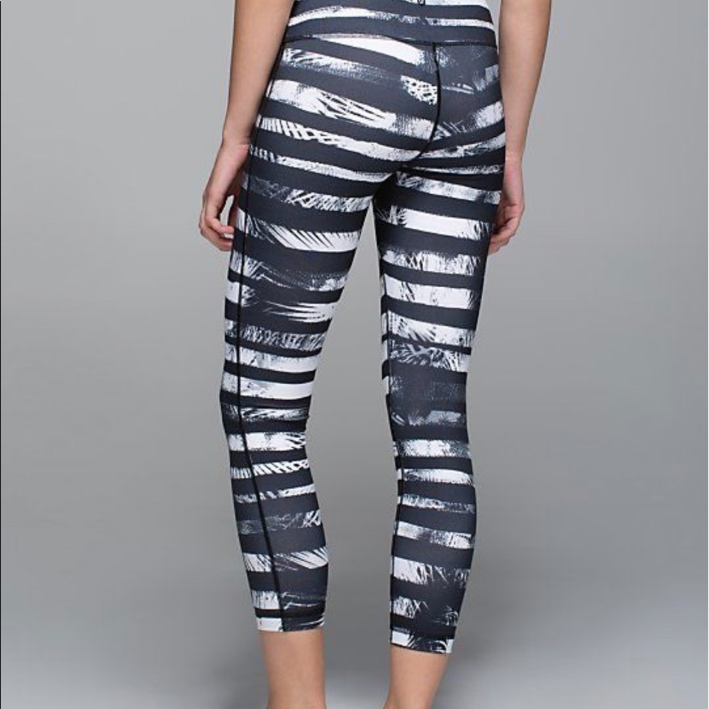 Lululemon shady palms black white high times pants